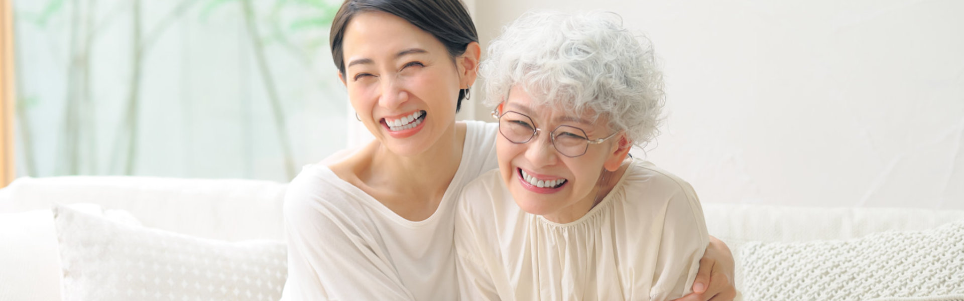 nurse and elder smiling